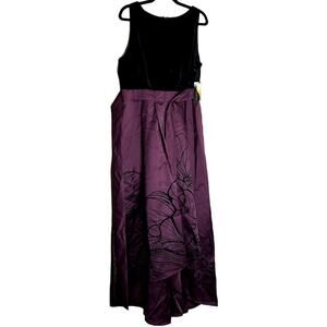 Ignite Evenings Fit Flare Gown Dress Women 18 Plus Size Party Wedding Prom NEW
